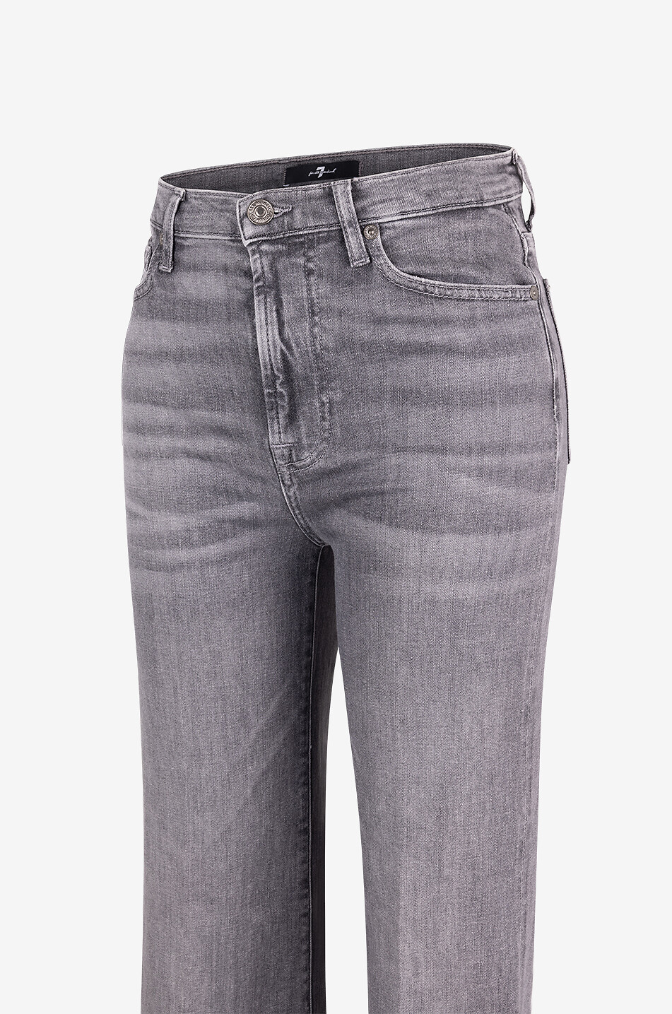 7 FOR ALL MANKIND Modern Dojo Soho flared faded jeans Women GREY 3