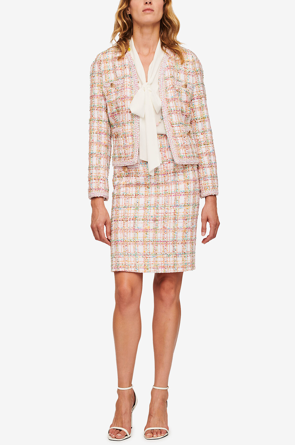 WEILL Veste en tweed à carreaux Taly Pastel Femme MULTICOLORE 3