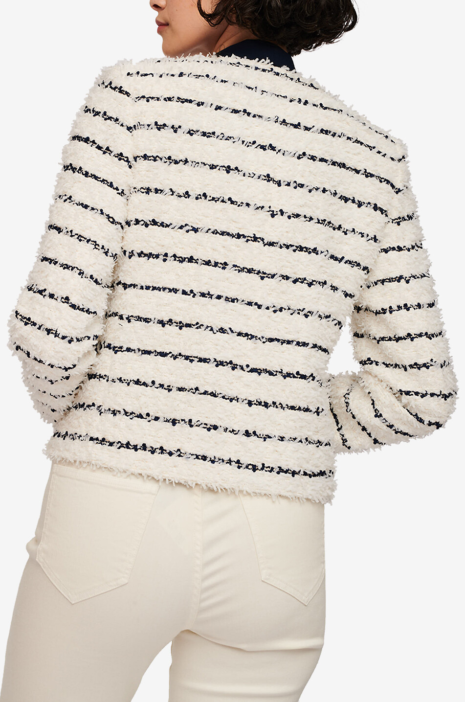 WEILL Chayne Marinière bouclé tweed jacket Women EGGSHELL 8