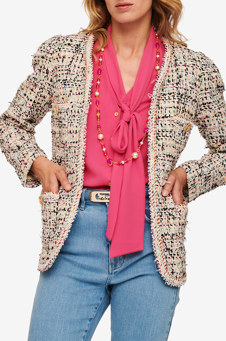 Tweed-Kostümjacke Cleden Multico