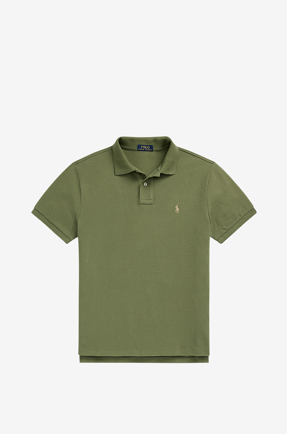 Custom Slim Fit Pony embroidered piqué cotton polo shirt