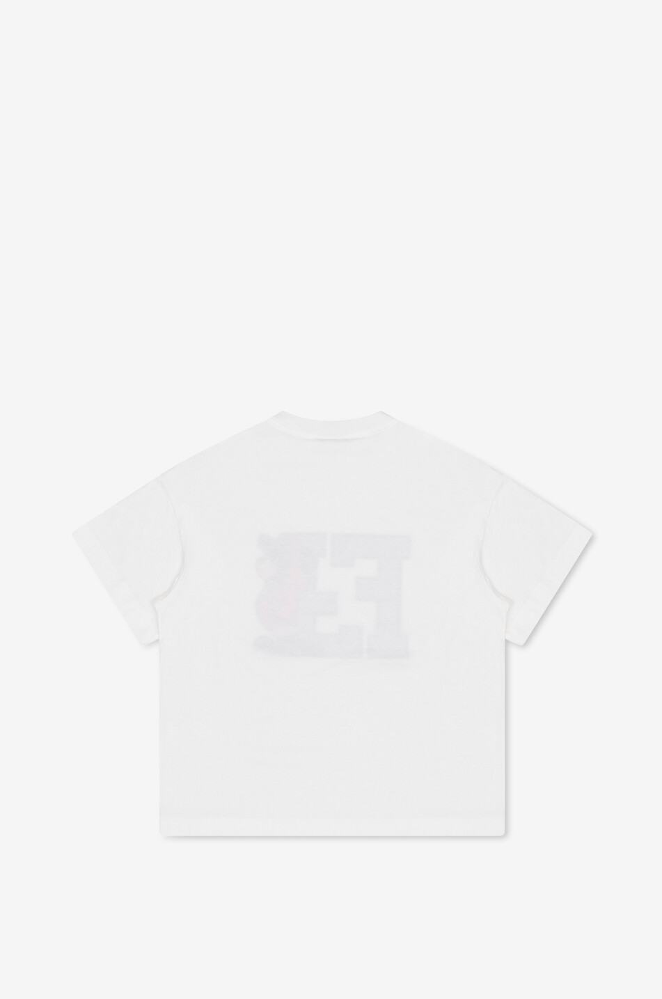 FENDI T-shirt à manches courtes oversize garçon Varsity FF Bear Garçon BLANC 2