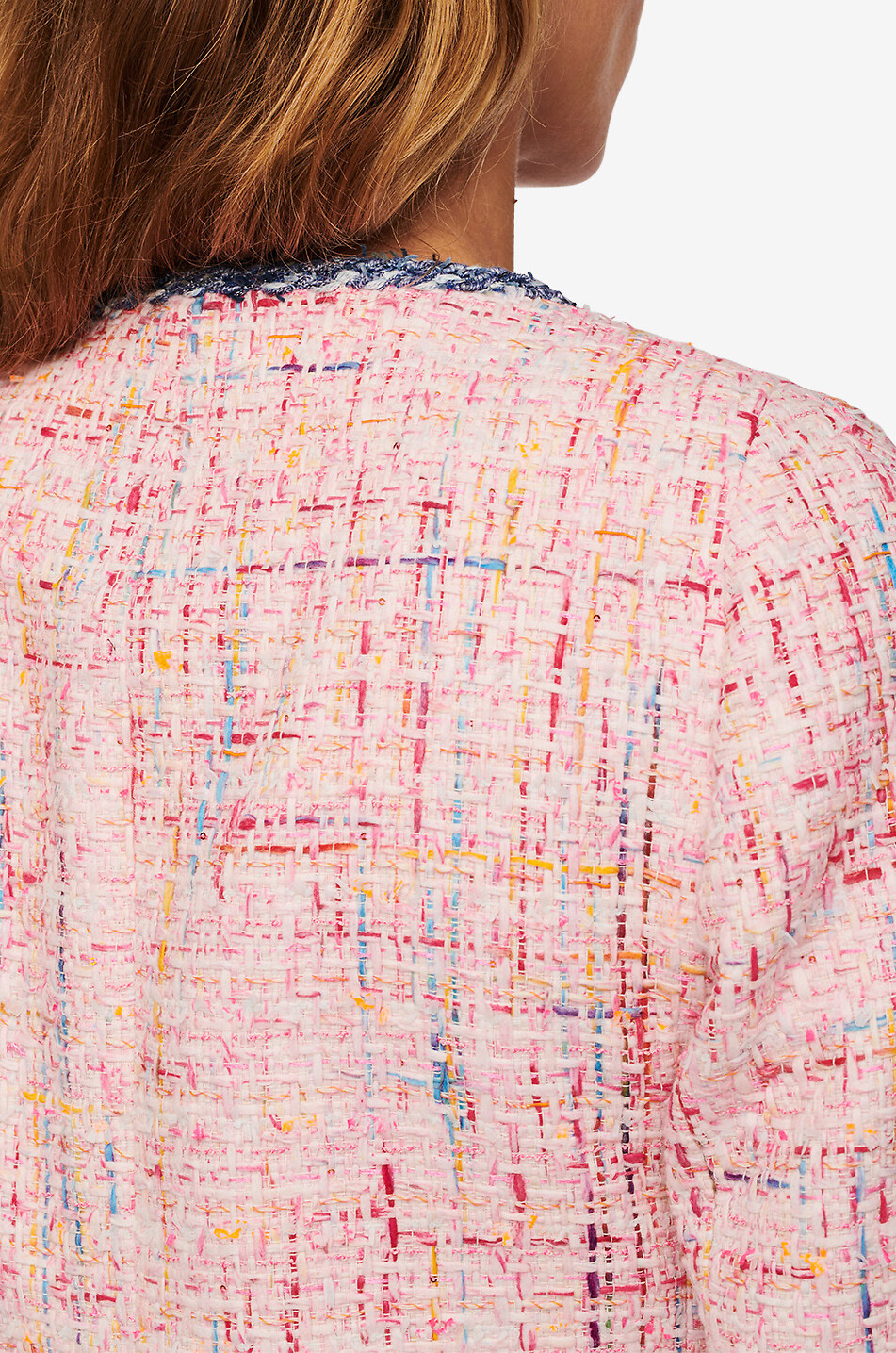 WEILL Veste en tweed à galon effet jean Cindya Femme ROSE CLAIR 6