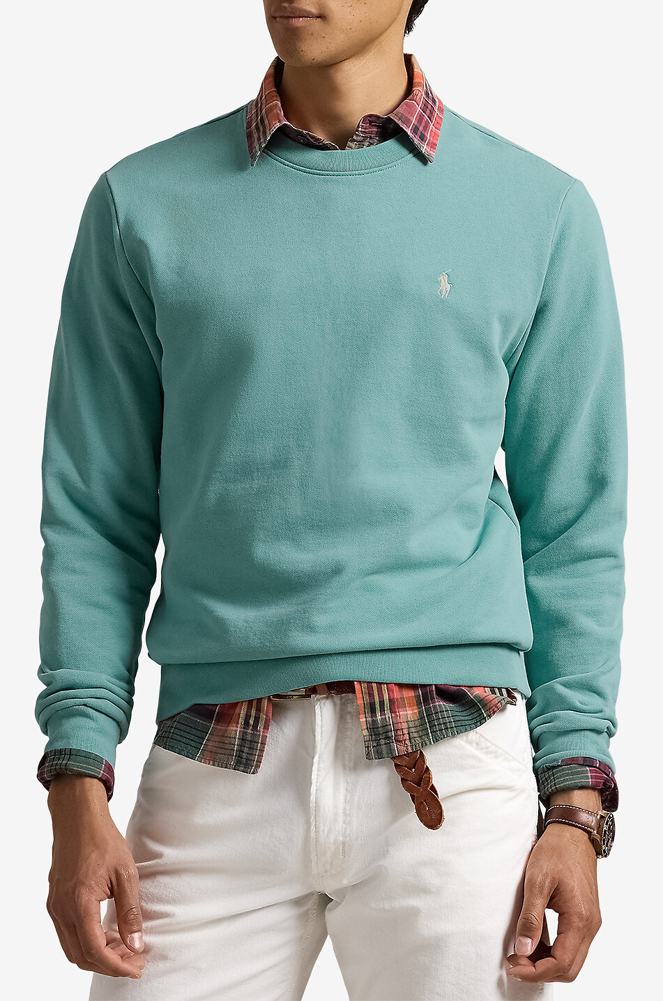 POLO RALPH LAUREN Pony lightweight crewneck sweatshirt Men GREEN 2