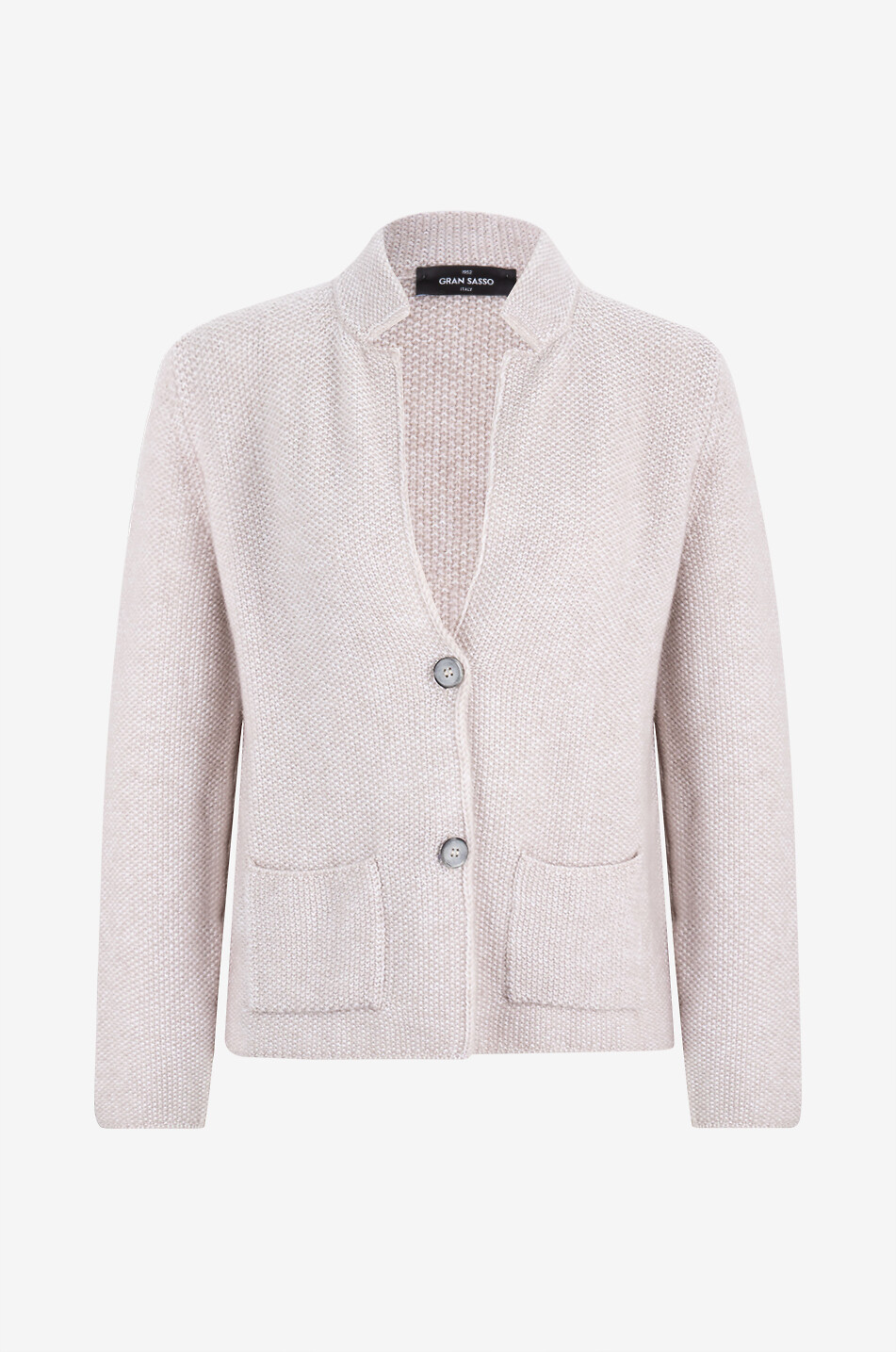 GRAN SASSO Alpaca and wool blazer fit cardigan Women BEIGE 1