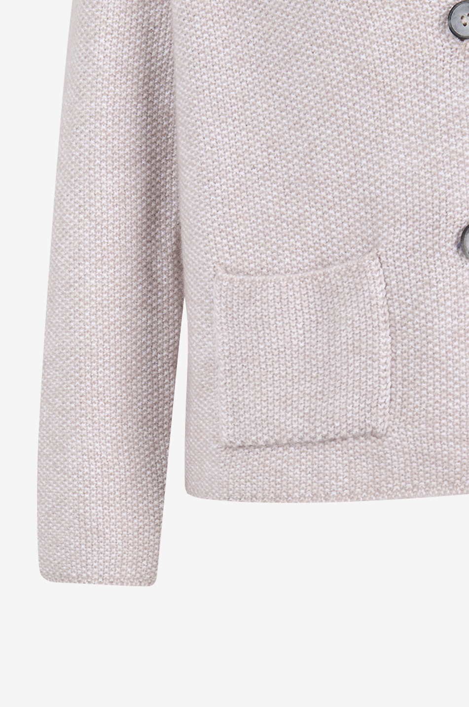 GRAN SASSO Alpaca and wool blazer fit cardigan Women BEIGE 5
