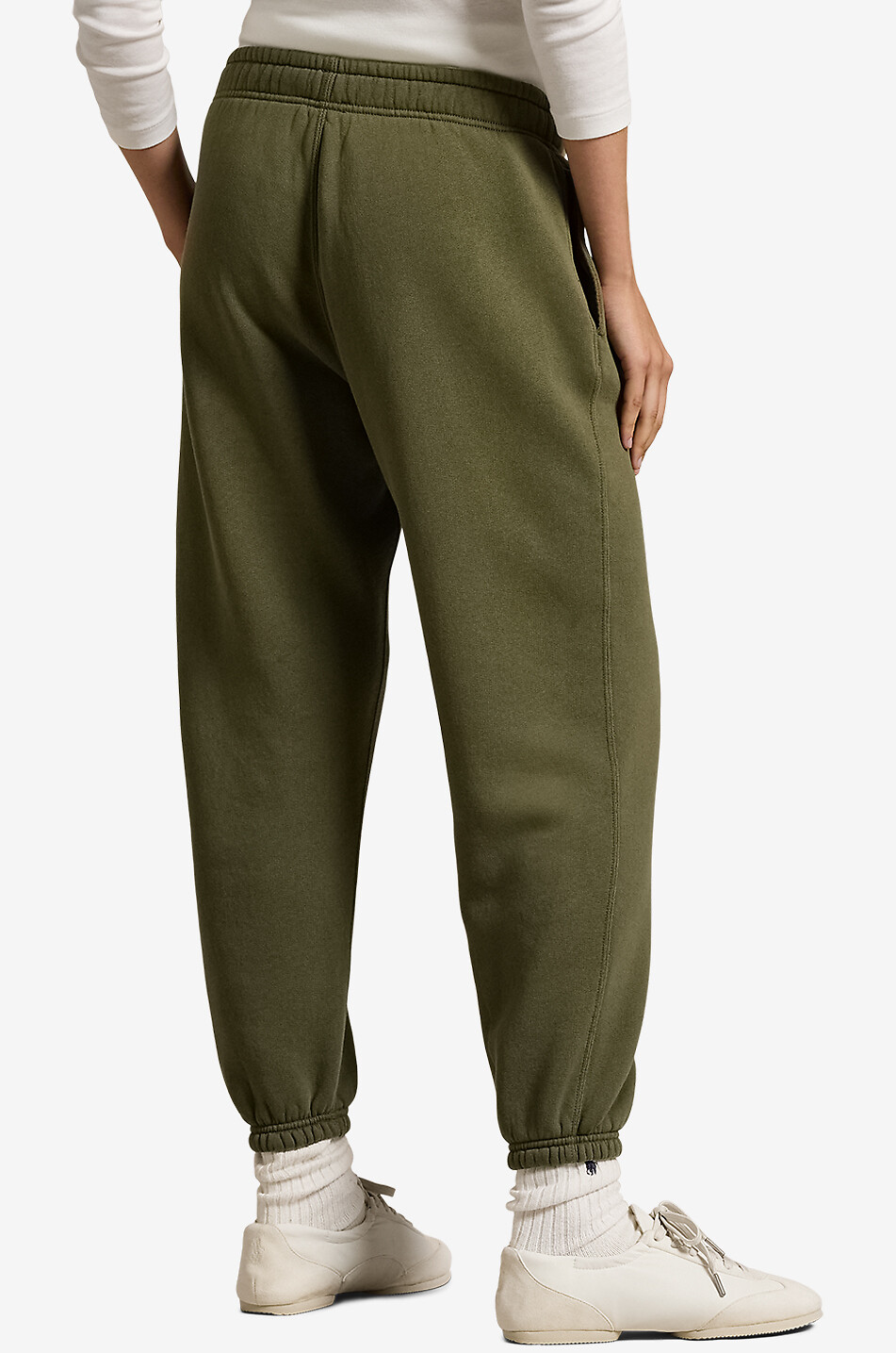 POLO RALPH LAUREN Pantalon de jogging en molleton chiné Pony Femme KAKI 3