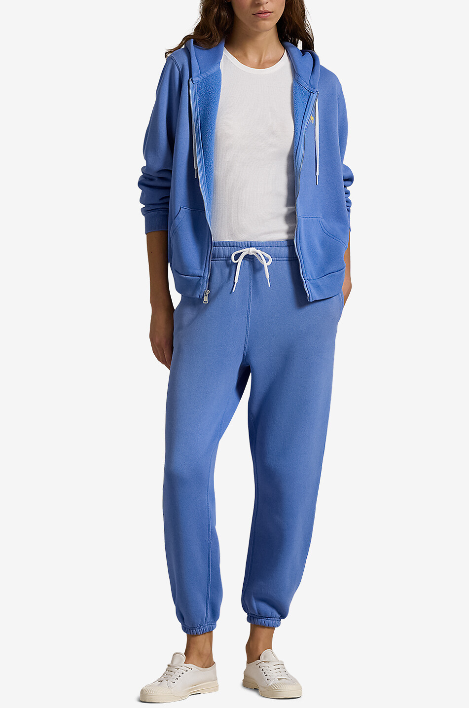 POLO RALPH LAUREN Sweat-shirt zippé à capuche Pony Femme BLEU 4