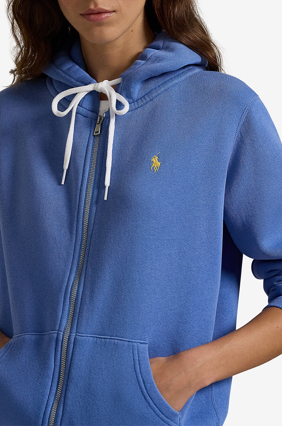 POLO RALPH LAUREN Sweat-shirt zippé à capuche Pony Femme BLEU 5