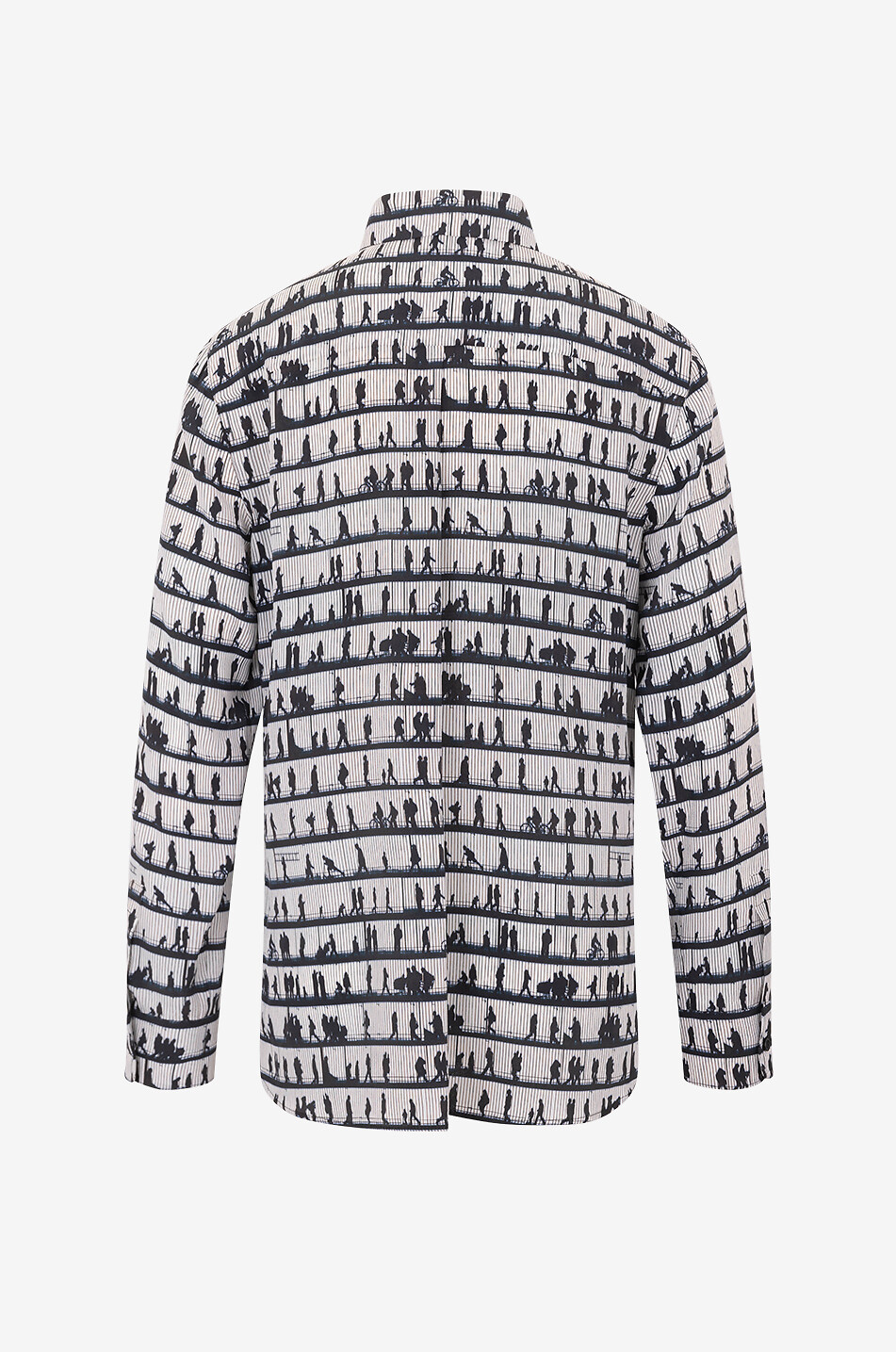 Urban Scenes  silk crepe shirt
