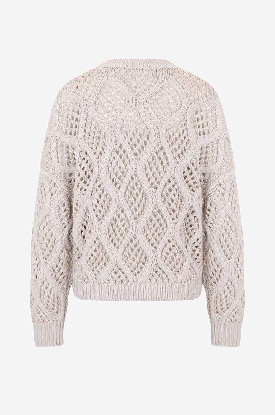 Dazzling Net cable-knit cashmere jumper