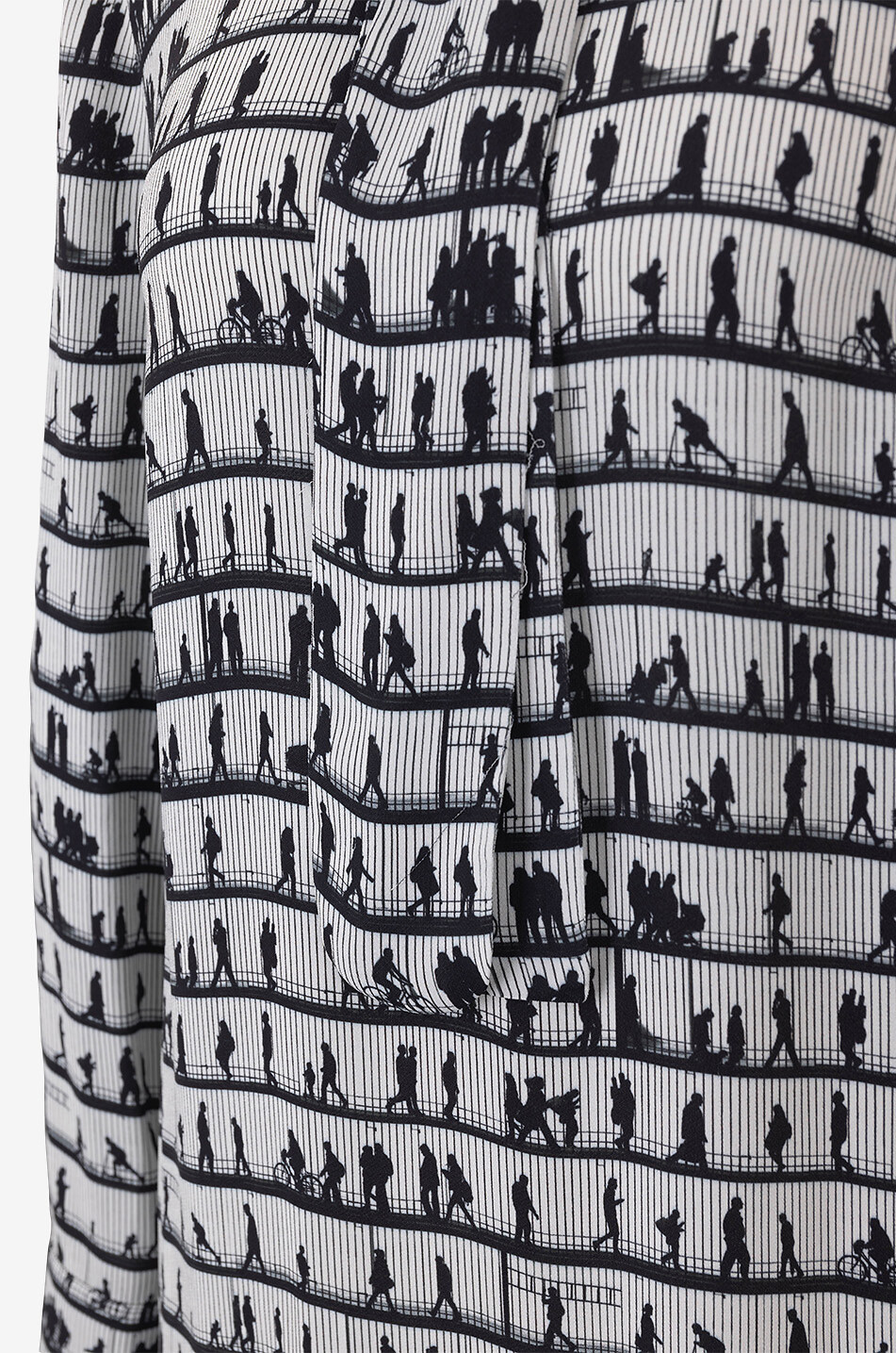 AKRIS PUNTO Kurzes Crêpekleid mit Schoss Urban Scenes Damen BUNT 3