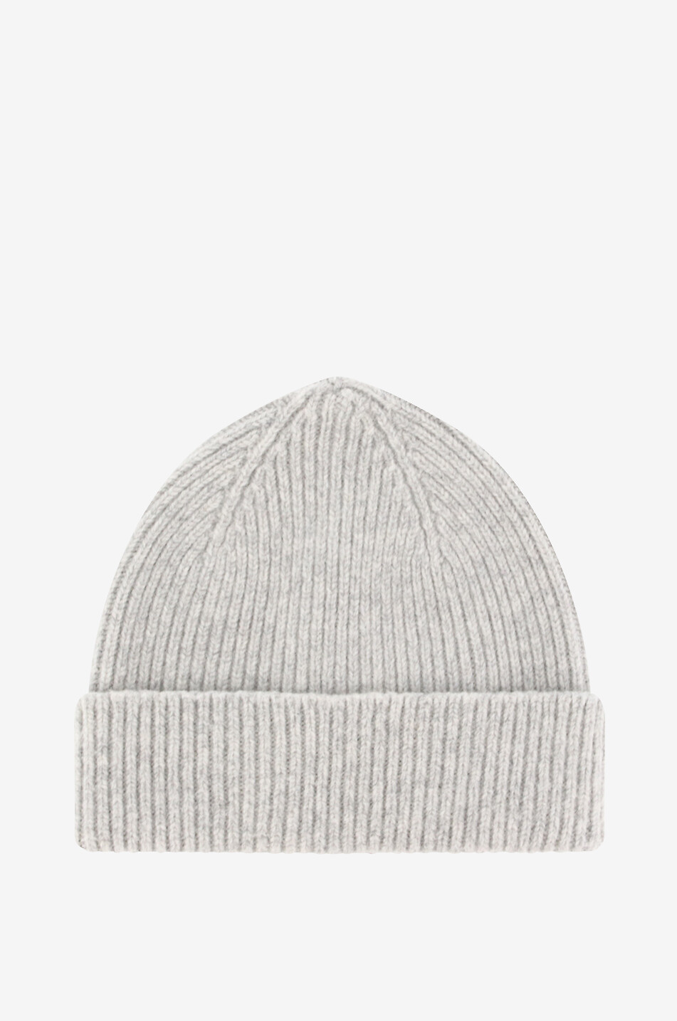 Rippstrickmütze aus Wolle und Angora Barba