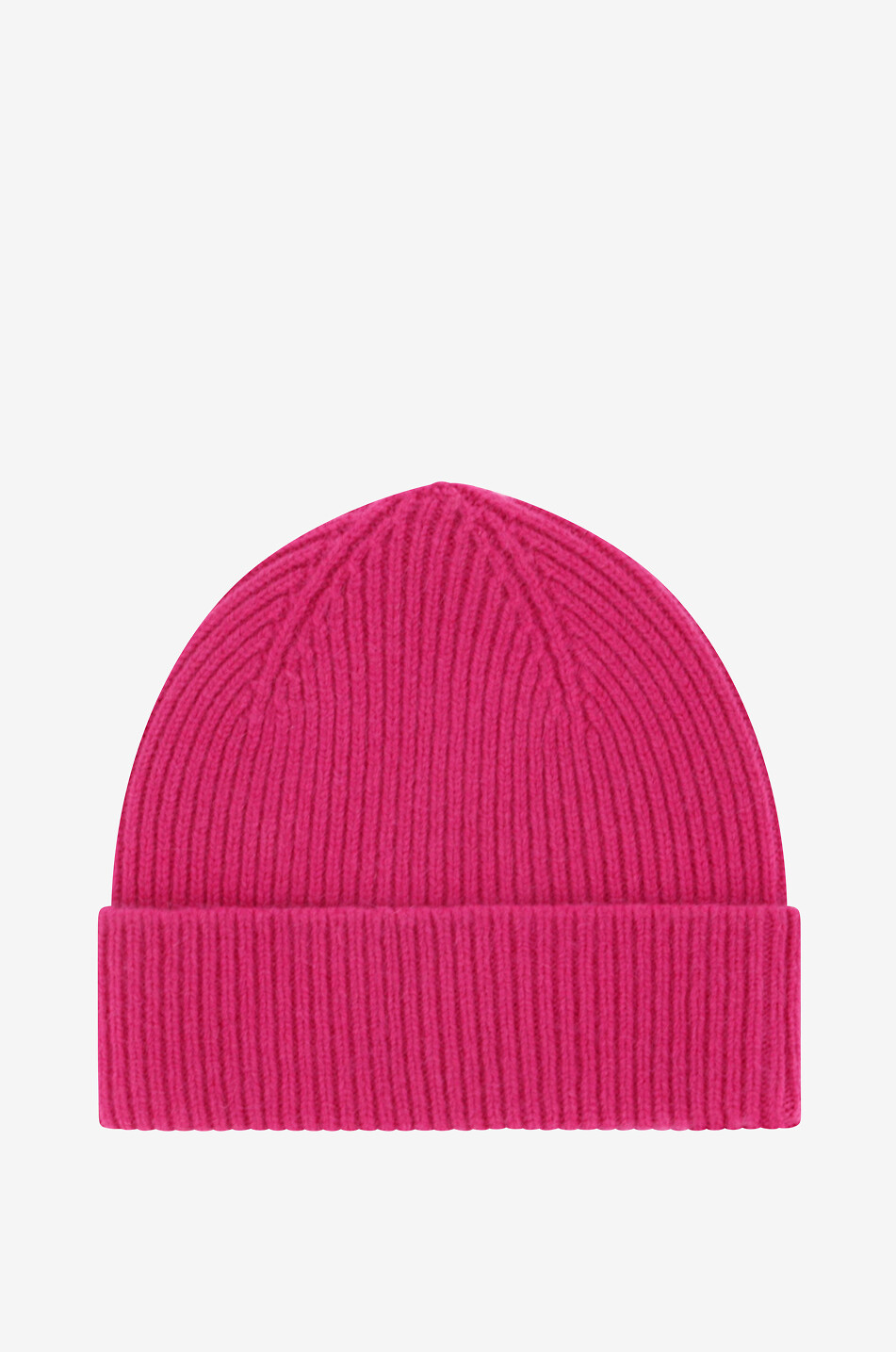 Rippstrickmütze aus Wolle und Angora Barba