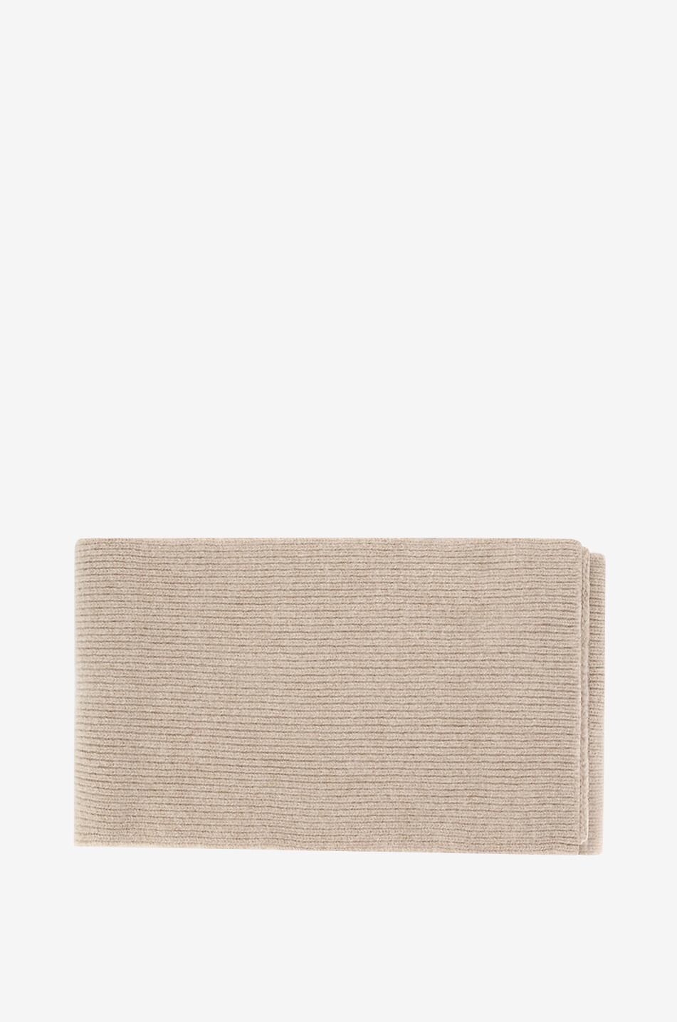 BONGÉNIE Écharpe en maille côtelée en laine et angora Barba Homme CAMEL 1