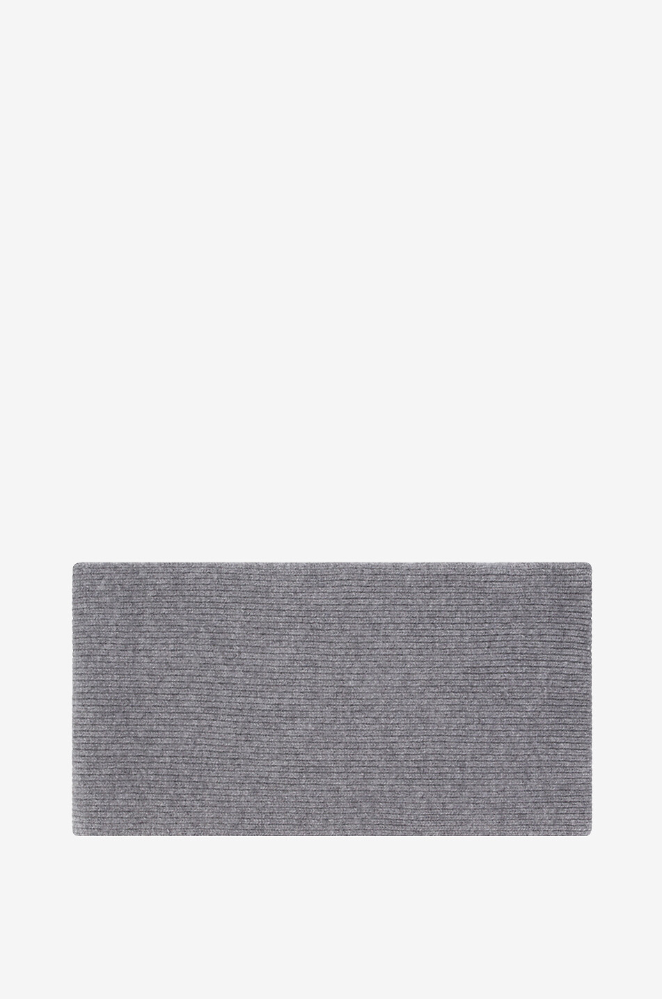 BONGÉNIE Écharpe en maille côtelée en laine et angora Barba Homme GRIS 1