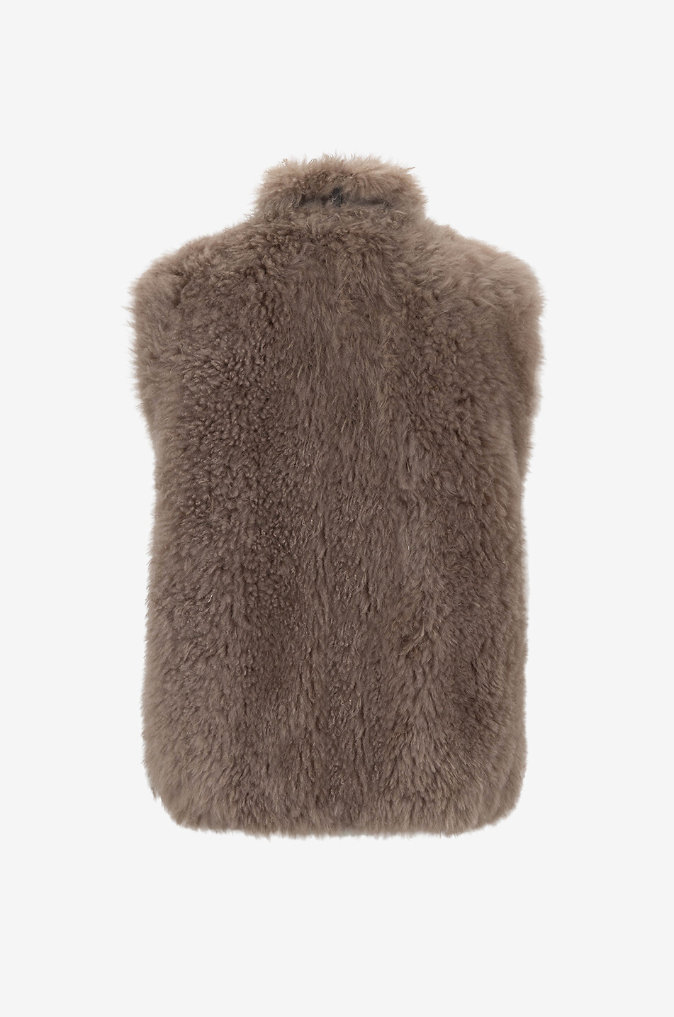 BRUNELLO CUCINELLI Flauschige Shearling-Weste Damen BRAUN 2