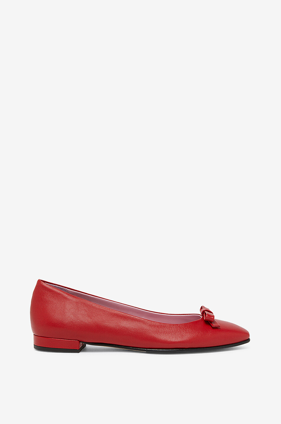 CAREL Ballerines à bout carré en cuir nappa Bella 15 Femme ROUGE 1
