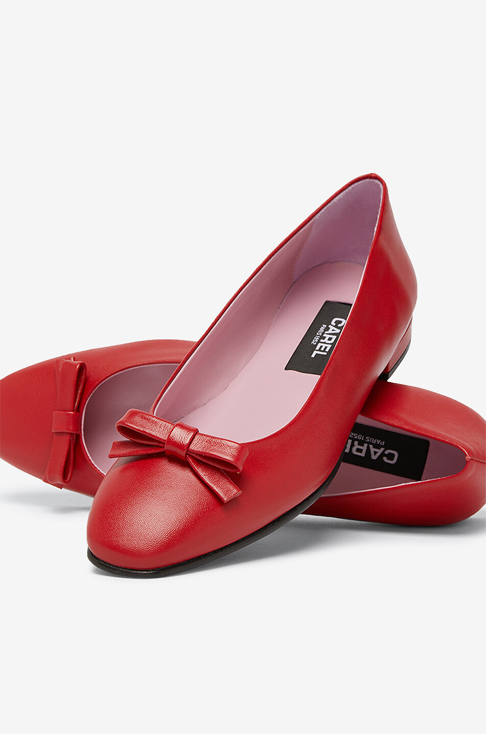 Ballerines à bout carré en cuir nappa Bella 15