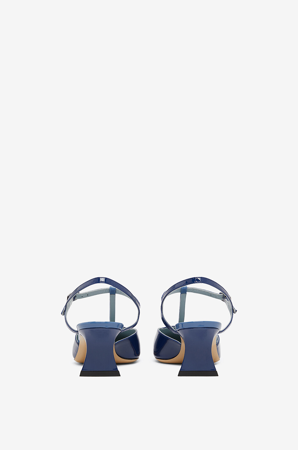CAREL Isadora 55 bicolour patent leather T-strap pumps Women BLUE 4