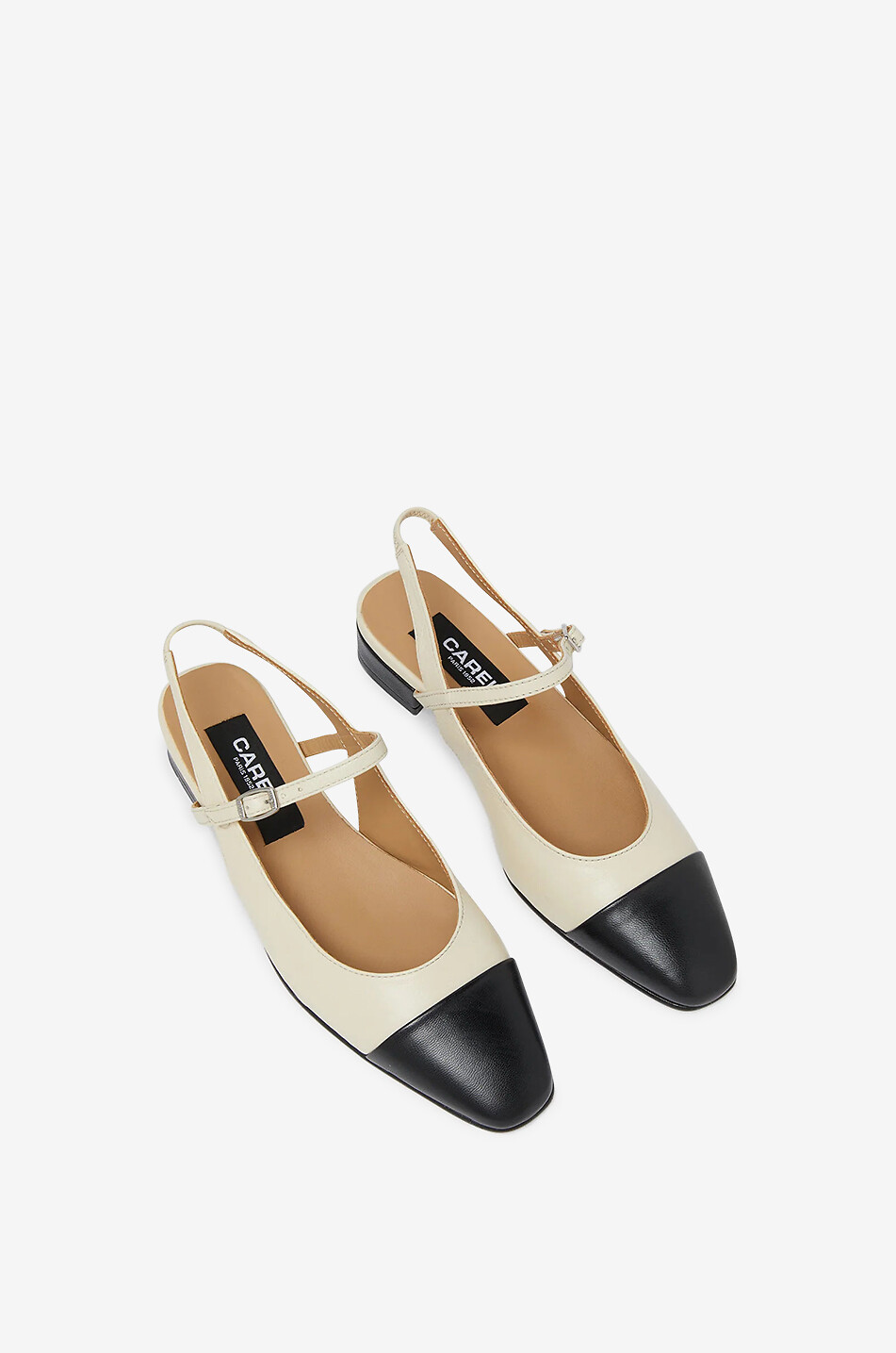 Zweifarbige Slingback-Ballerinas Oceano 20