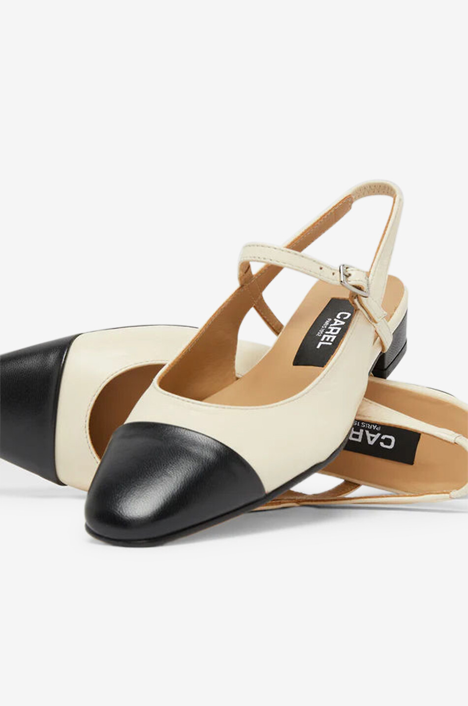 Zweifarbige Slingback-Ballerinas Oceano 20