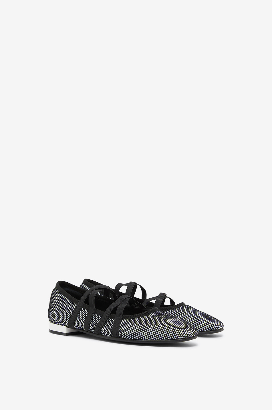 CAREL Ballerines en résille à élastiques Tutu 15 Femme NOIR 2