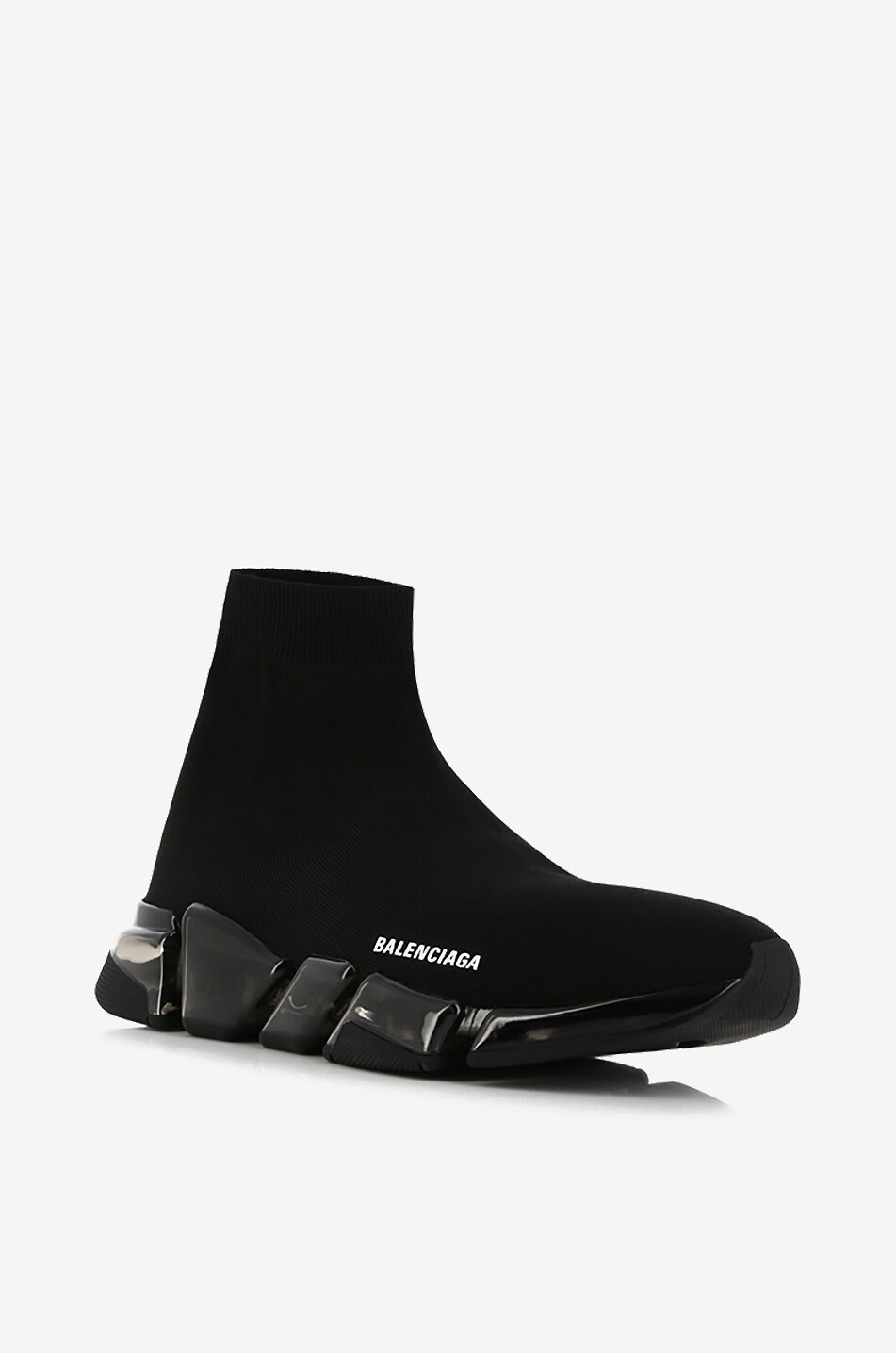 BALENCIAGA Speed 2.0 LT high-top sock sneakers with clear soles Men BLACK 1