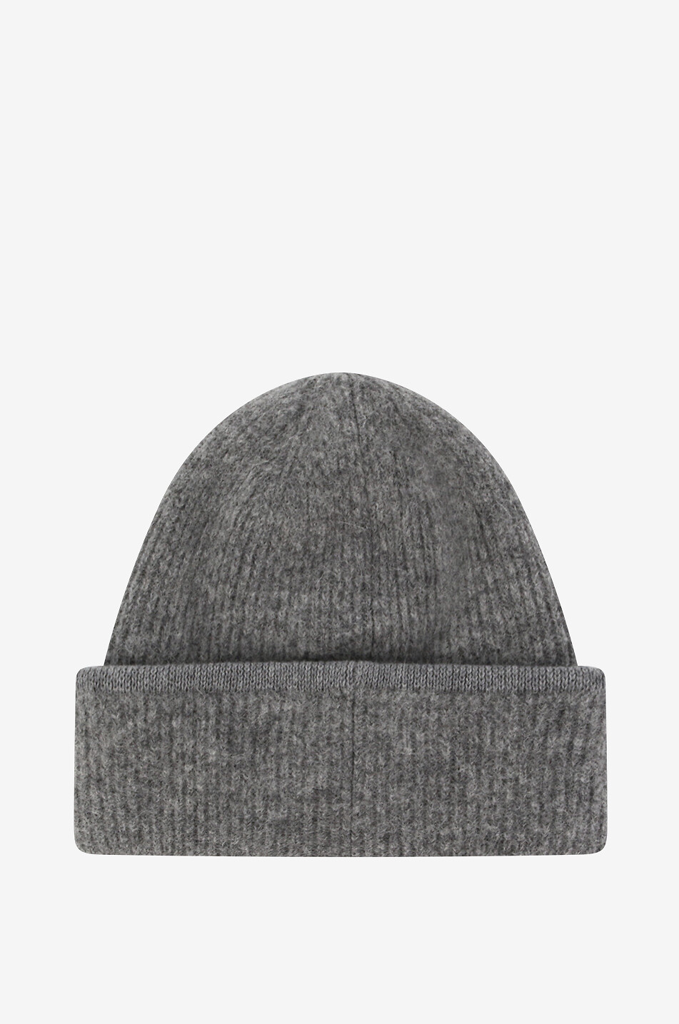 JACQUEMUS Rippstrickmütze aus Alpaka Le Bonnet Gros Grain Damen DUNKELGRAU 2