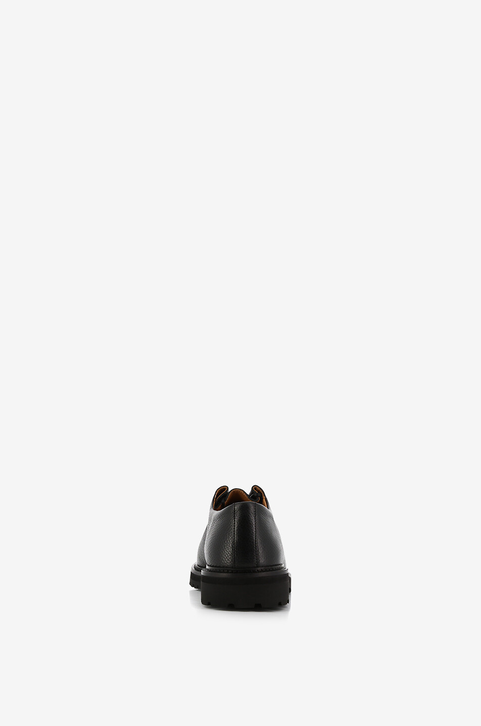 JACQUES SOLOVIERE Edouard Lug lace-up derby shoes in grained leather Men BLACK 5