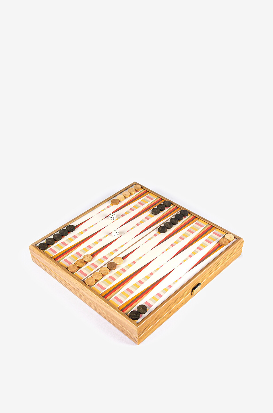 MANOPOULOS Gesellschaftsspielset aus Holz Rainbow 4-in-1 Haus BRAUN 6