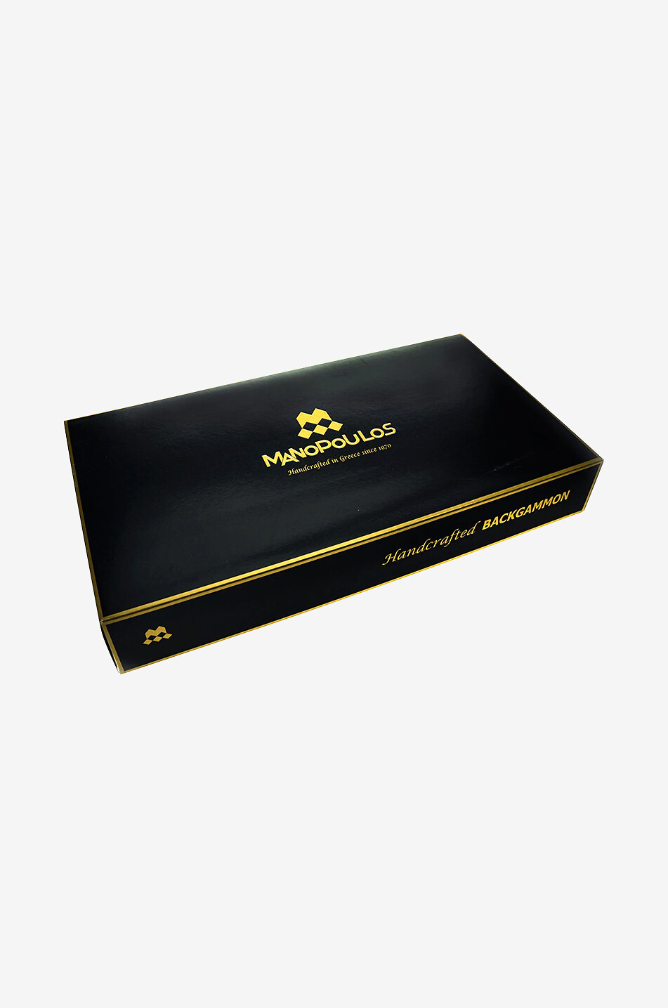MANOPOULOS Backgammon-Spiel aus Holz und Kunstleder Premium Futuristic Design Haus SILBER 6
