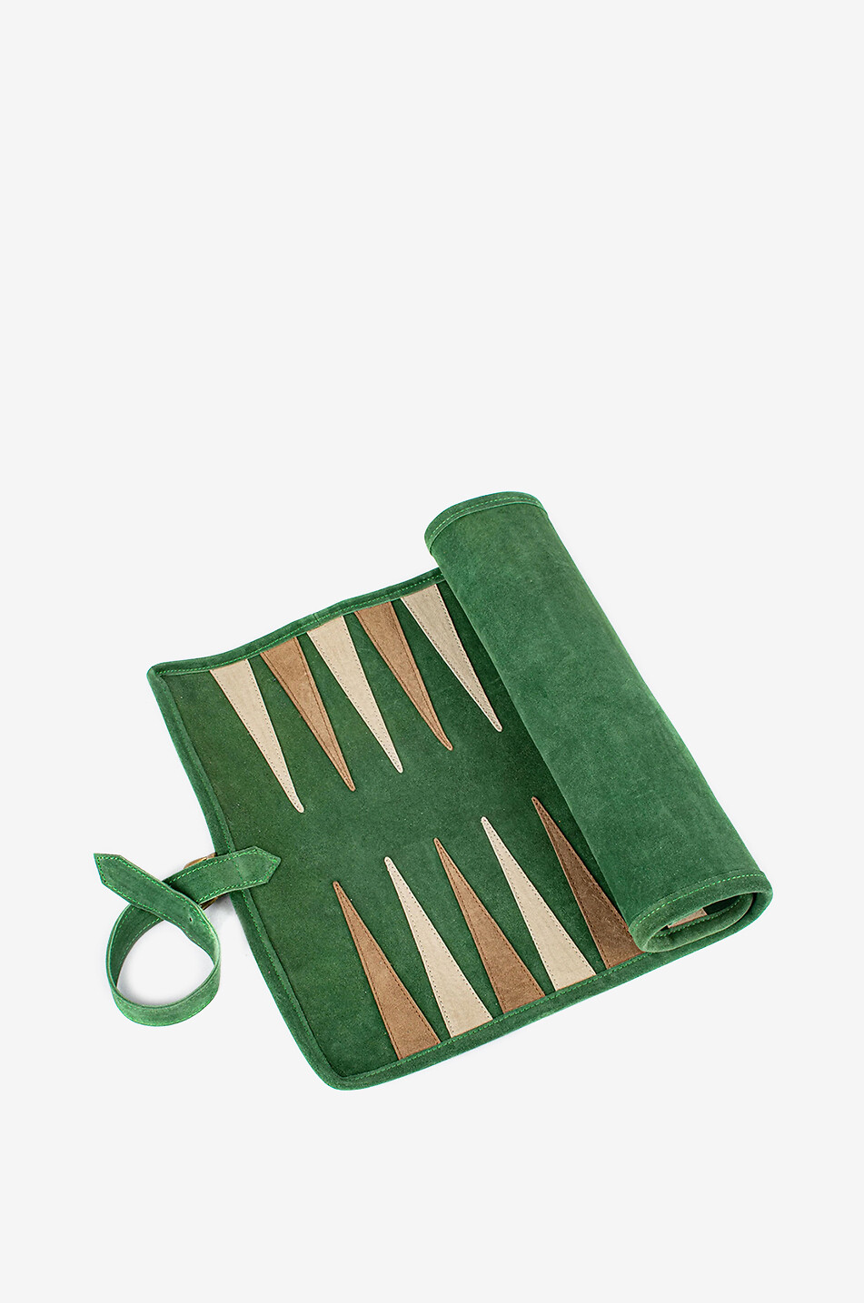 Wildleder-Backgammon-Spiel Premium Roll-Up