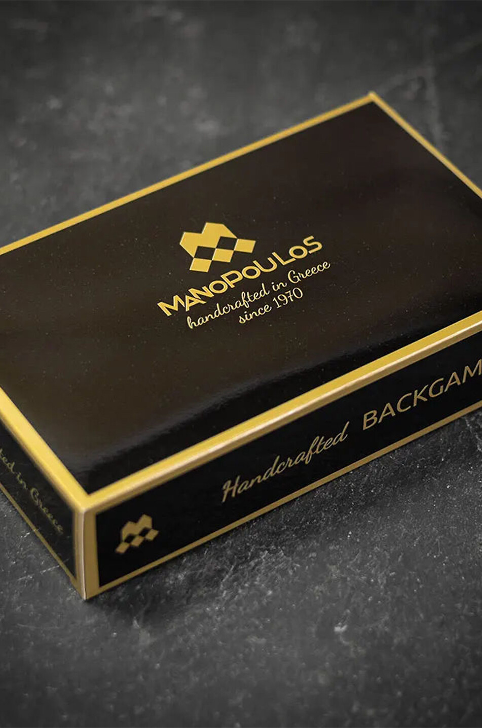 MANOPOULOS Jeu de Backgammon en bois American Blue Walnut Inlaid Maison BLEU MOYEN 4