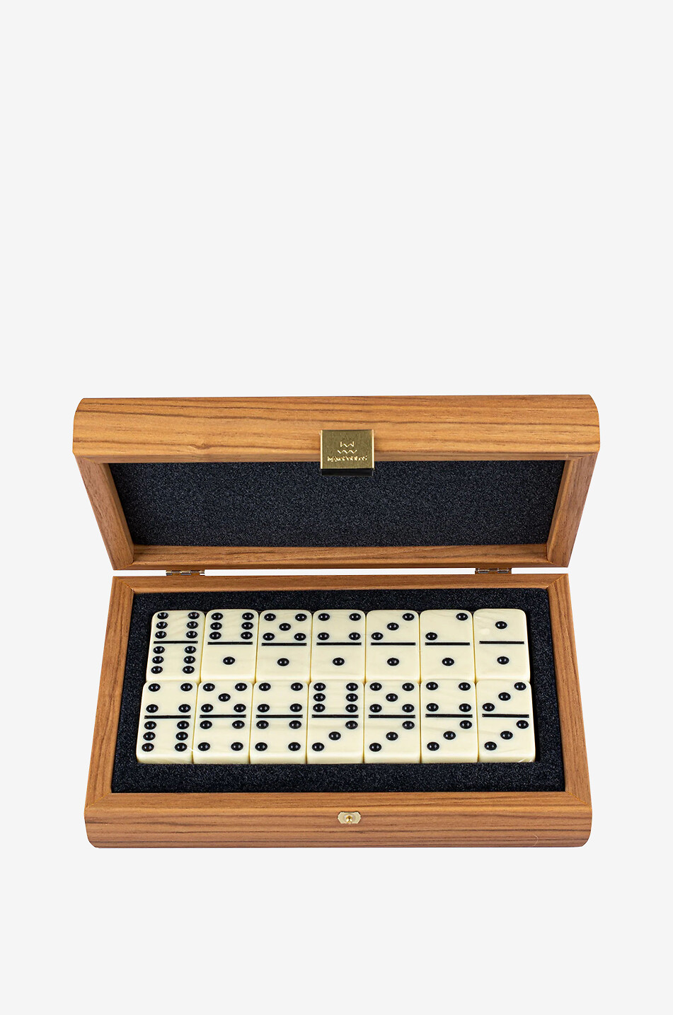 MANOPOULOS Coffret de Dominos en bois Luxury Wallnut Replica Maison MARRON 1