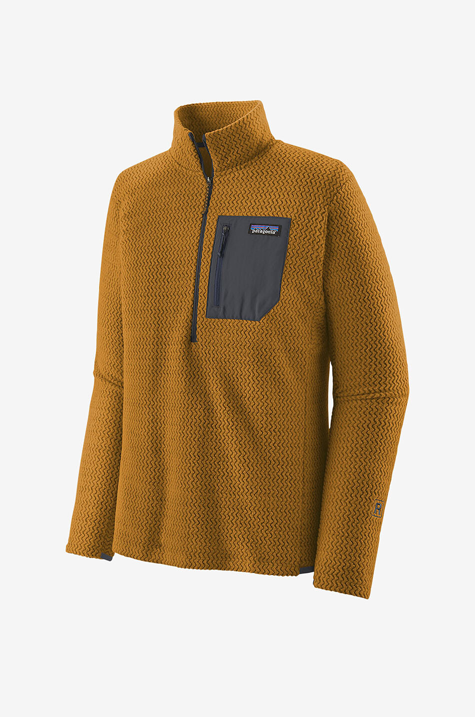 PATAGONIA Sous-pull en polaire R1 Air Zip-Neck Homme MARRON 1