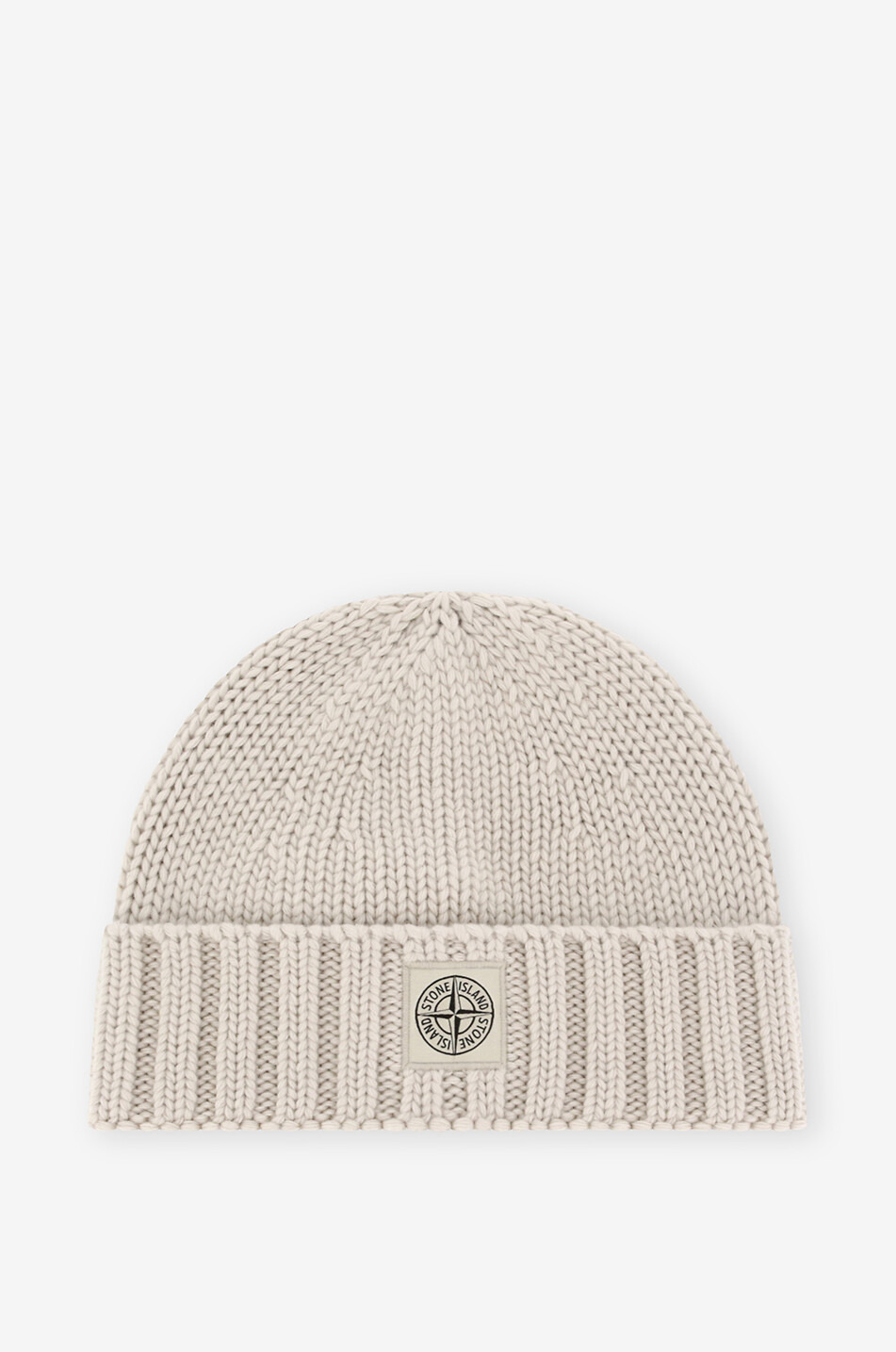 STONE ISLAND N17D6 RWS Geelong chunky wool beanie Men EGGSHELL 1