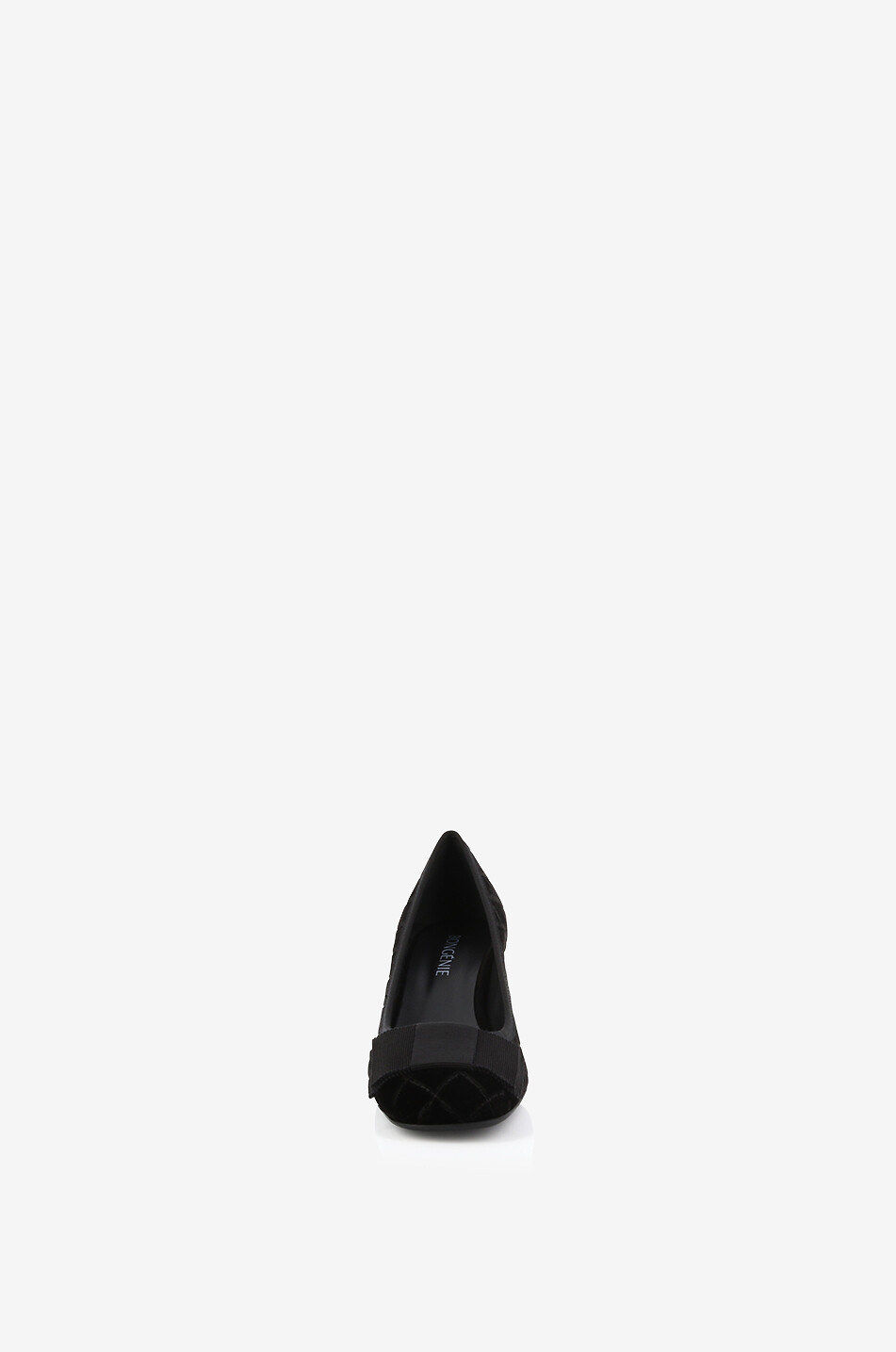 BONGENIE Ery 60 block heel pumps in quilted velvet Women BLACK 2