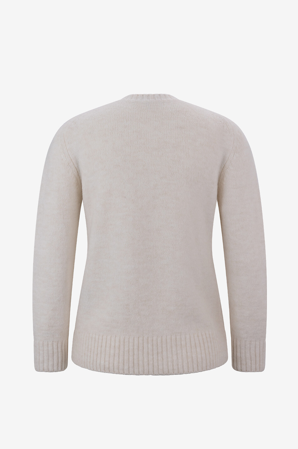 SOEUR Pull épais en alpaga à col rond Envie Femme BLANC CASSE 2