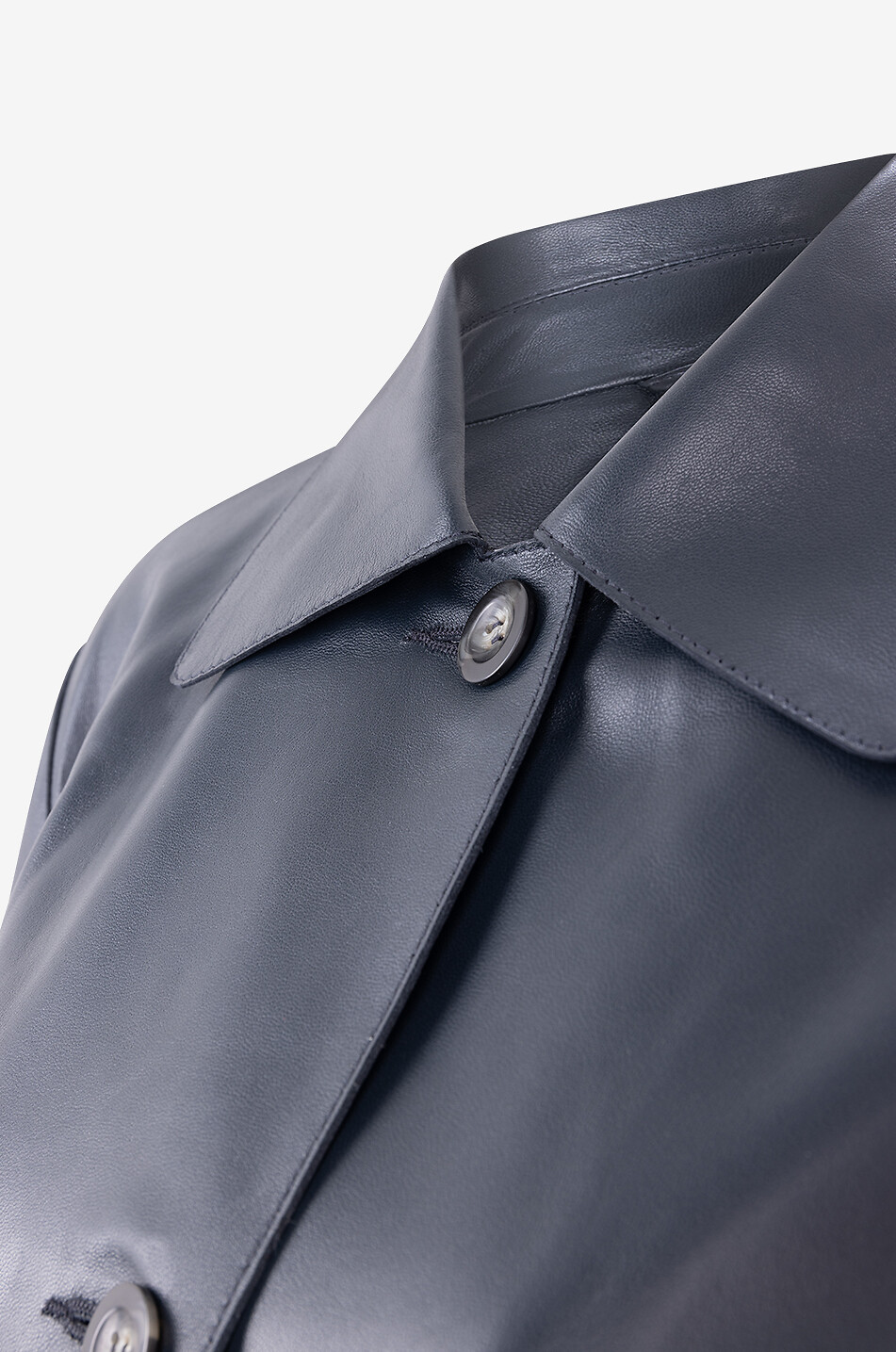 ARMA Veste en cuir d'agneau Emy Lamb Butter Femme BLEU FONCE 3