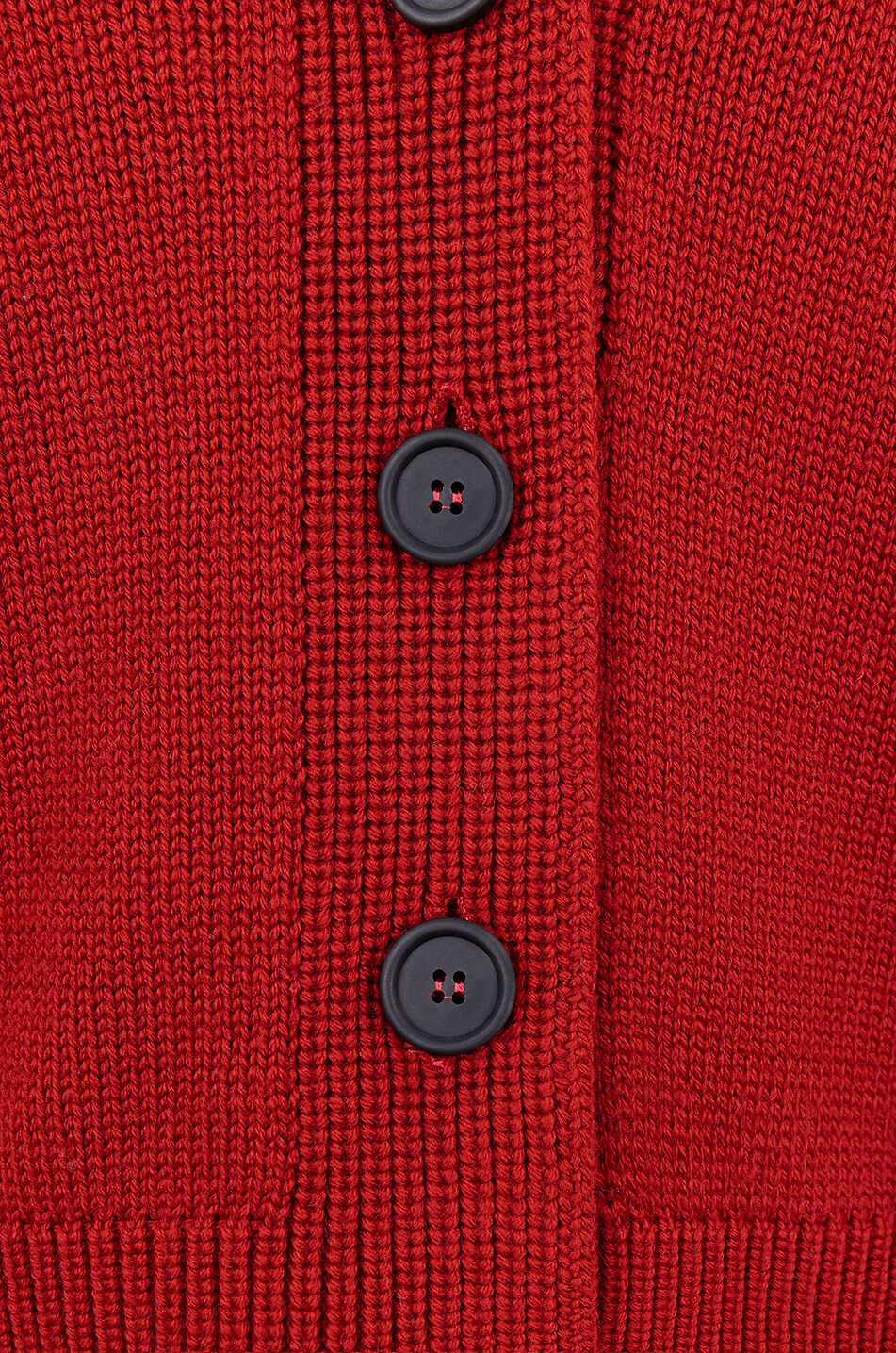 FABIANA FILIPPI Geknöpfter Boxy-Cardigan aus Schurwolle mit V-Ausschnitt Damen ROT 3