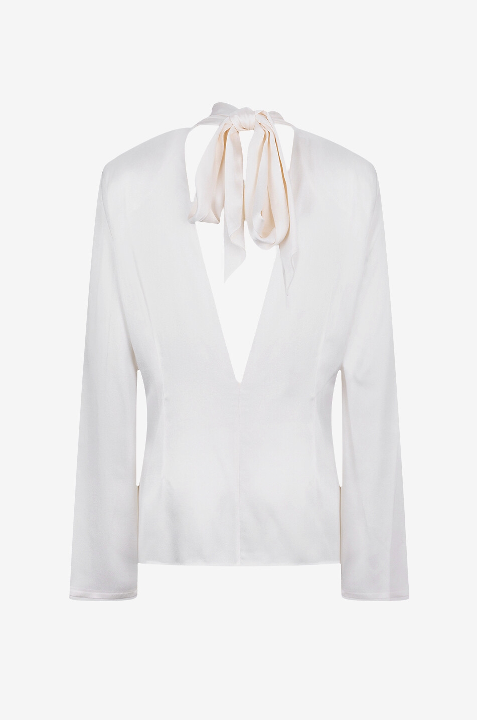 STELLA McCARTNEY Rückenfreie Korsett-Bluse aus Satincrêpe Damen CREMEFARBEN 2