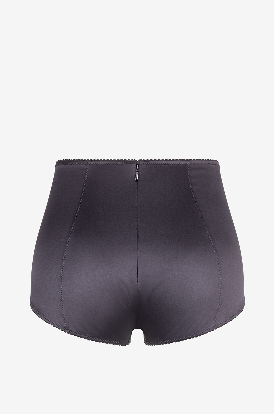 DOLCE & GABBANA Culotte taille haute en satin Femme NOIR 2