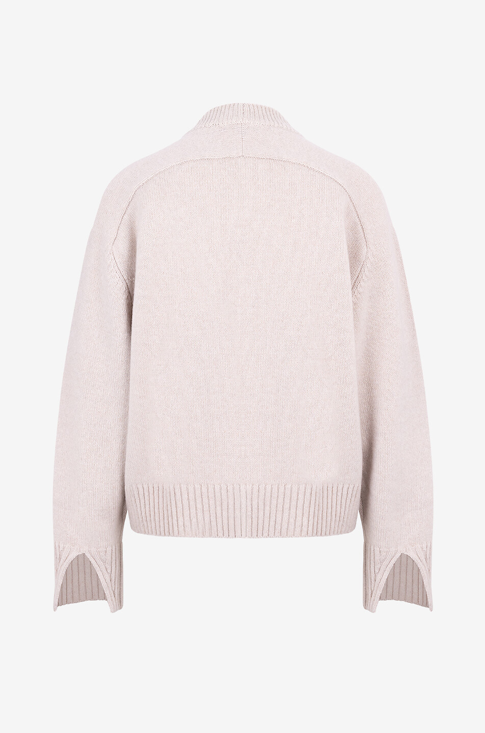 SOEUR Pull chiné épais à col rond Will Femme BLANC CASSE 2
