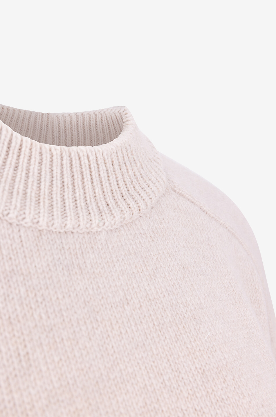SOEUR Pull chiné épais à col rond Will Femme BLANC CASSE 6
