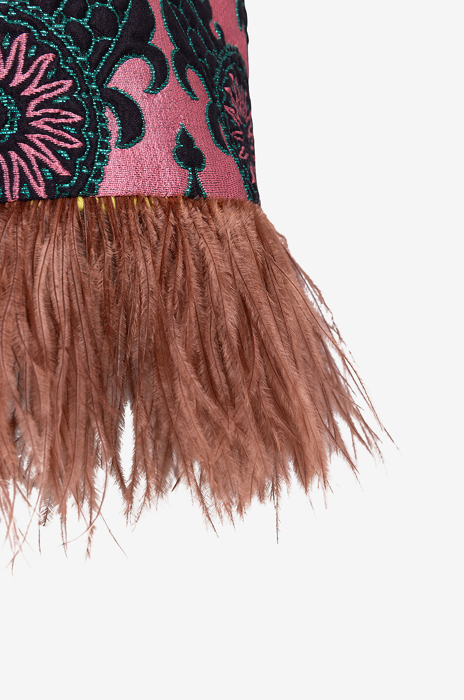LA DOUBLEJ Ärmelloses Jacquard-Top mit Federn La Scala Oltrarno Damen ROSA 3