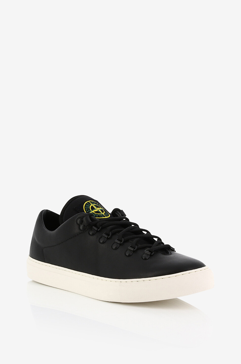 S0101 low-top lace-up leather sneakers