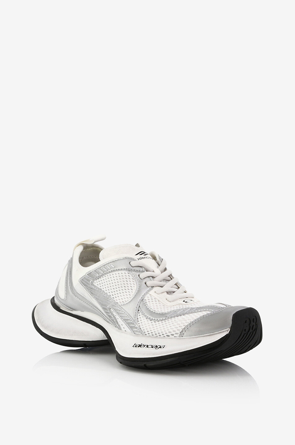 Baskets basses multi-matière à lacets Circuit