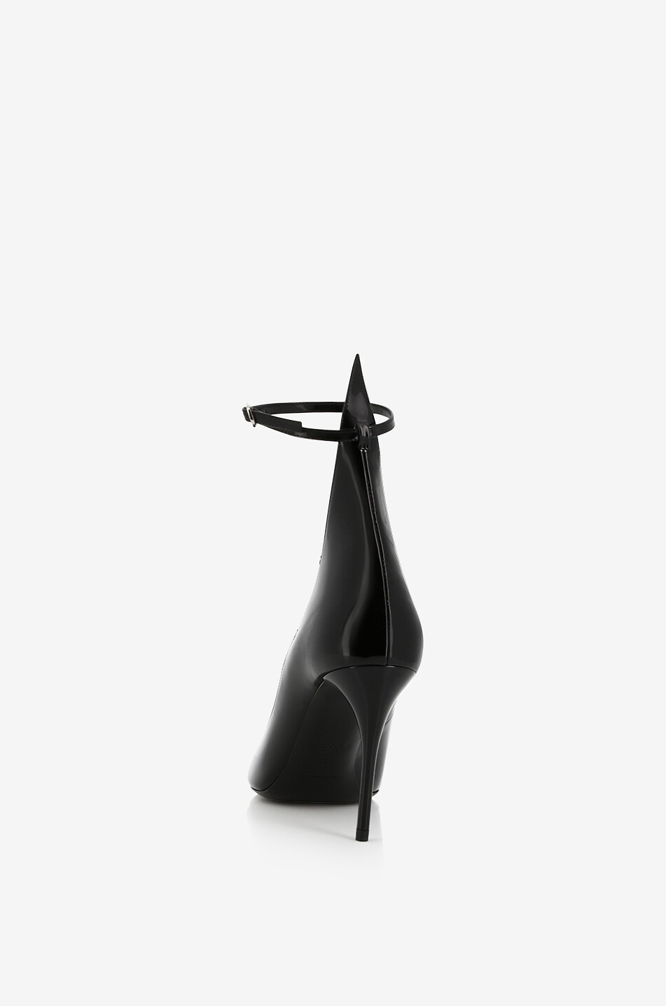 ALAÏA Décolleté 90 patent leather pumps with ankle strap Women BLACK 4
