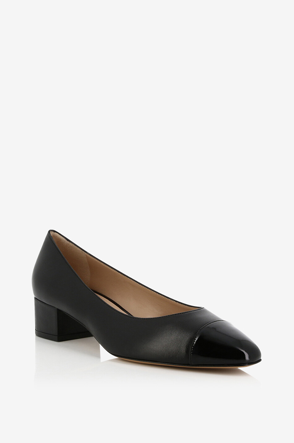 BONGENIE Roy 35 block heel nappa leather pumps Women BLACK 1